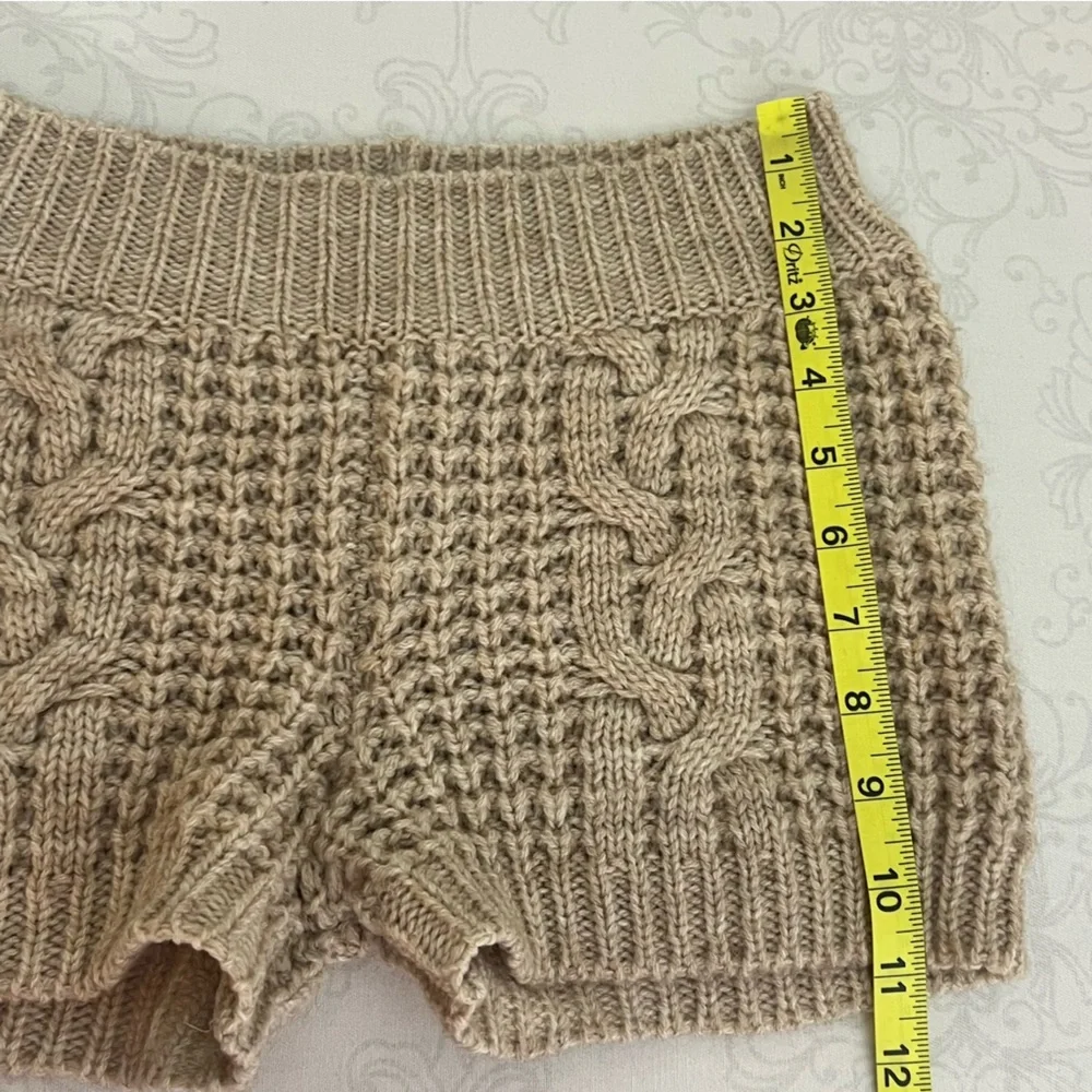 KONTATTO Italia Alpaca Wool Blend Knit Mini Shorts Size XS